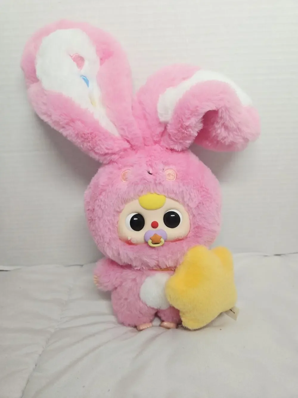 Baby Three Lily Rabbit Town hot pink bunny with Pacifier Original Retired Keycha
